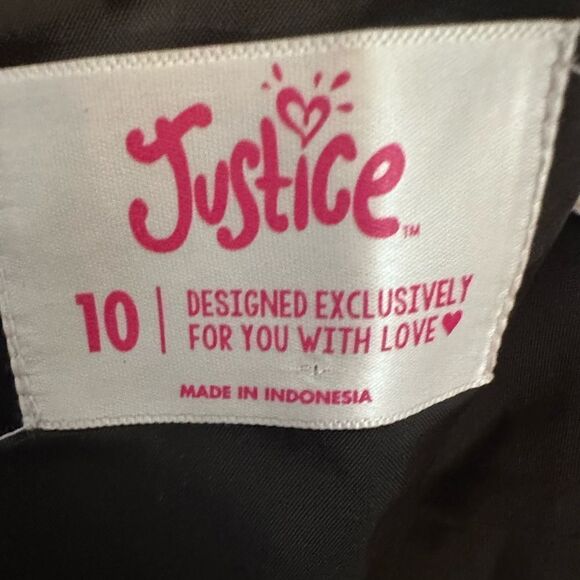 Justice Girl’s Blue Sparkle Sleeveless Dress (10) - Picture 4 of 4